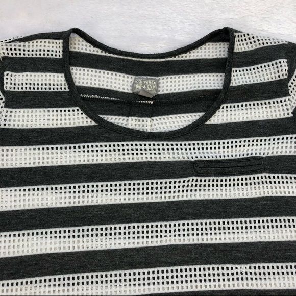 Converse, Retro Mesh Striped Shirt, Size S - Picture 13 of 16